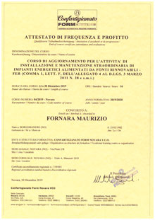 certificato